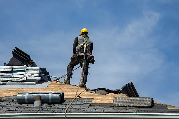 Professional Metal Roofing technician working in Columbia, CA
